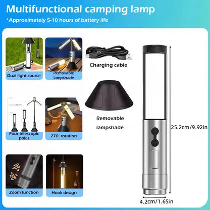 AdventureGlow™ Rechargeable Lantern Flashlight TM